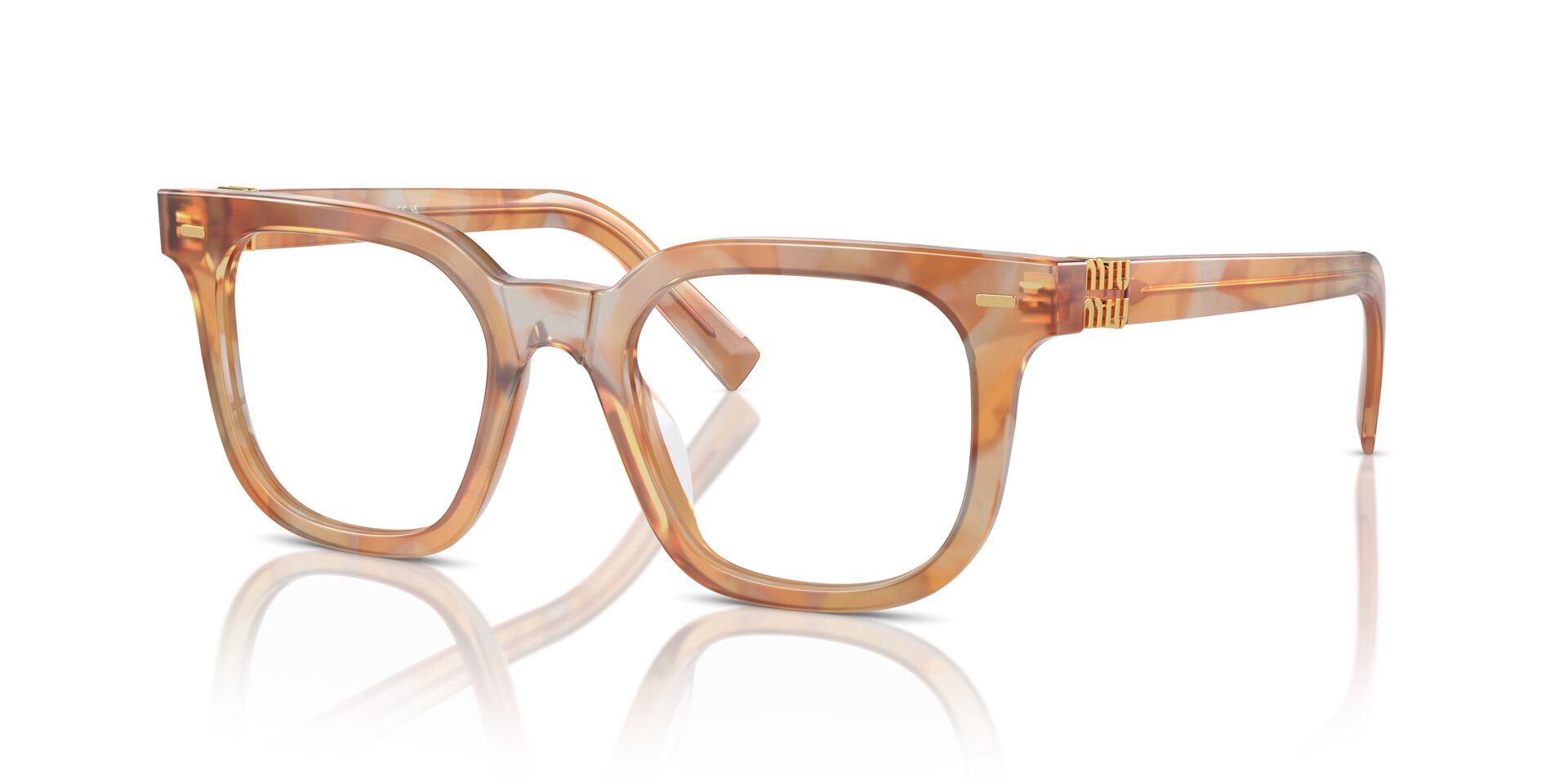 Miu Miu VMU06X Square Glasses | Fashion Eyewear US