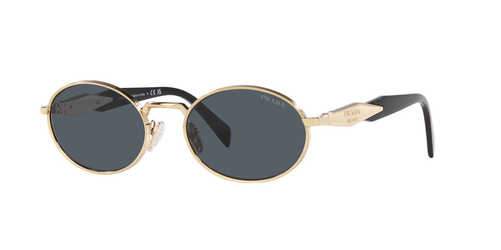 Prada SPR65Z Oval Sunglasses | Fashion Eyewear US