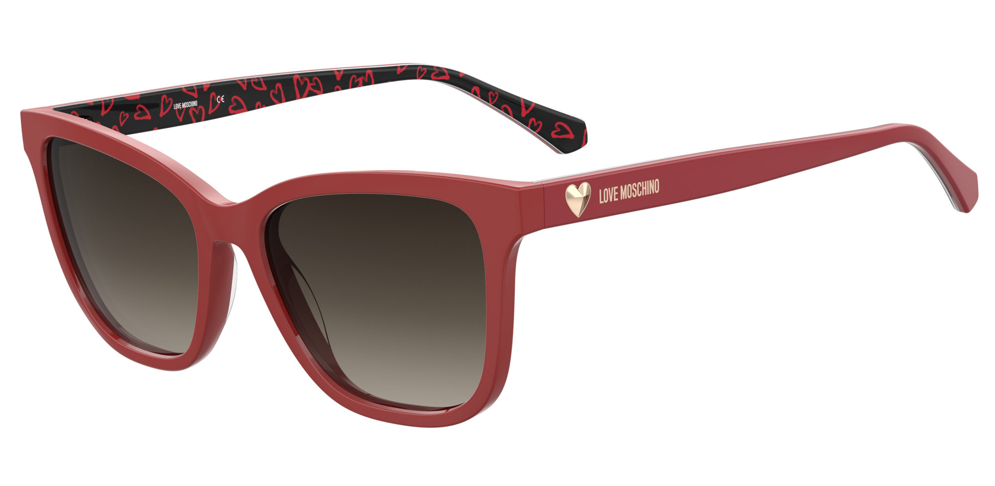 New Love Moschino Black & Red Eyeglasses deals