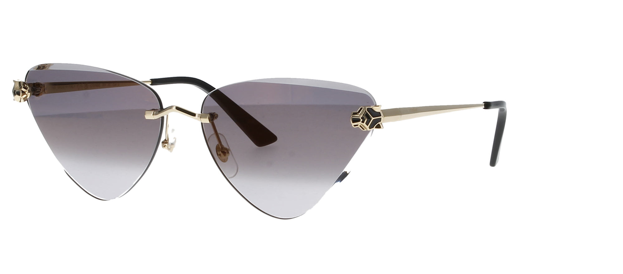 Louis Vuitton Brown Gradient Z0051U Desmayo Rimless Cat Eye Women Sunglasses