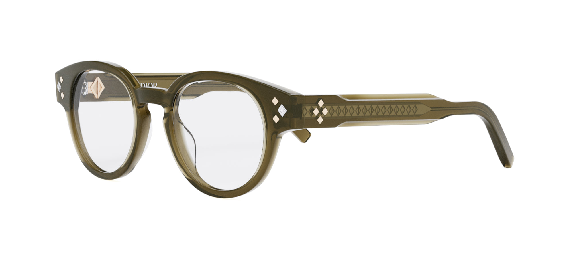 Dior CD DiamondO R1I Round Glasses | Fashion Eyewear UK