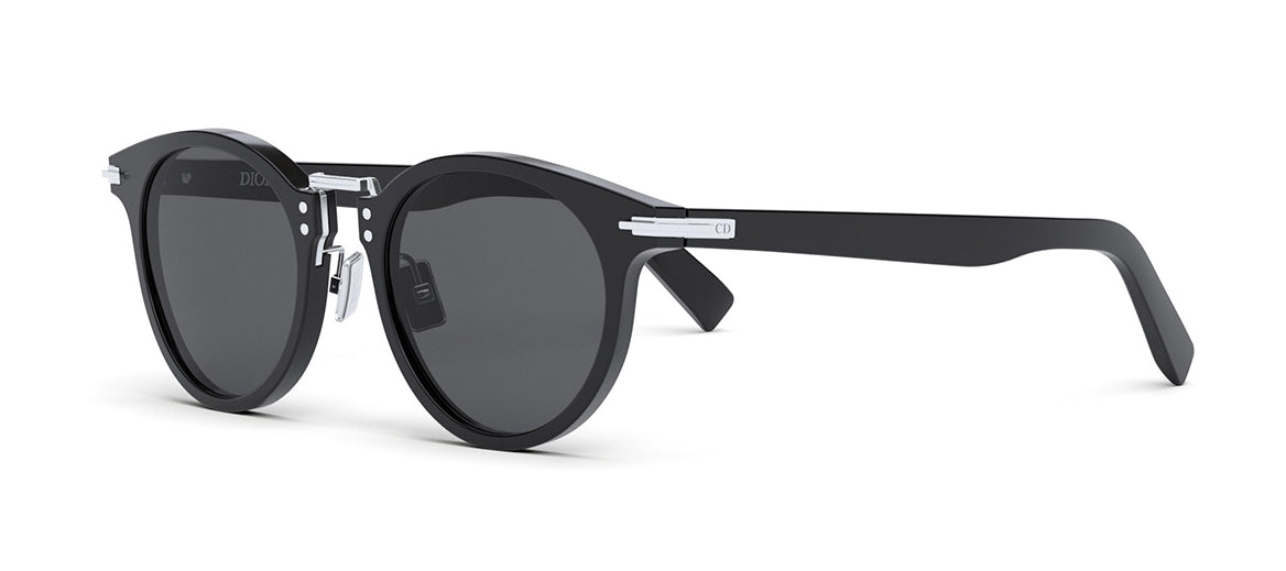 Dior sunglasses black round fashion