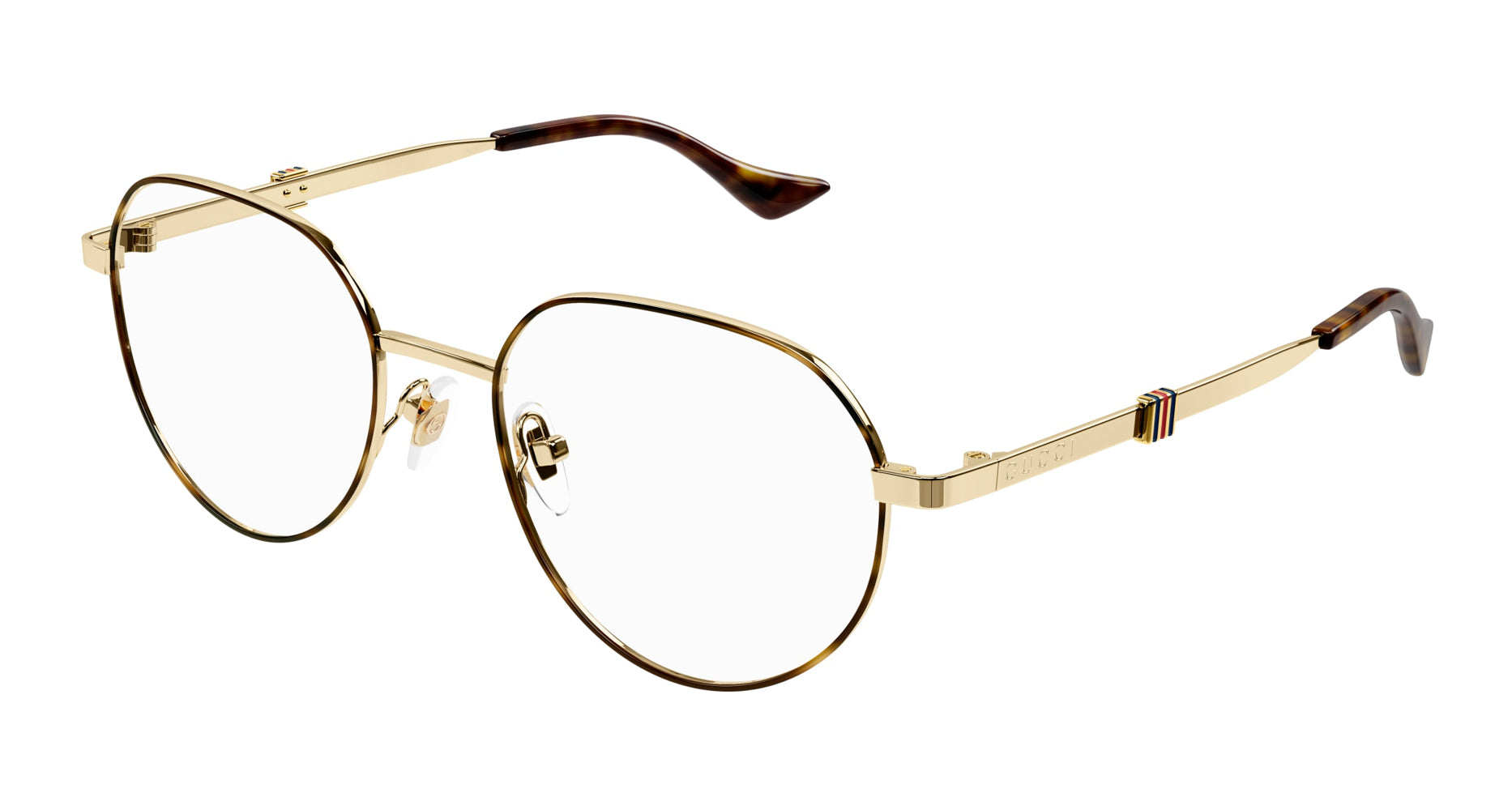 Gucci GG1496O 002 Glasses Havana Gold