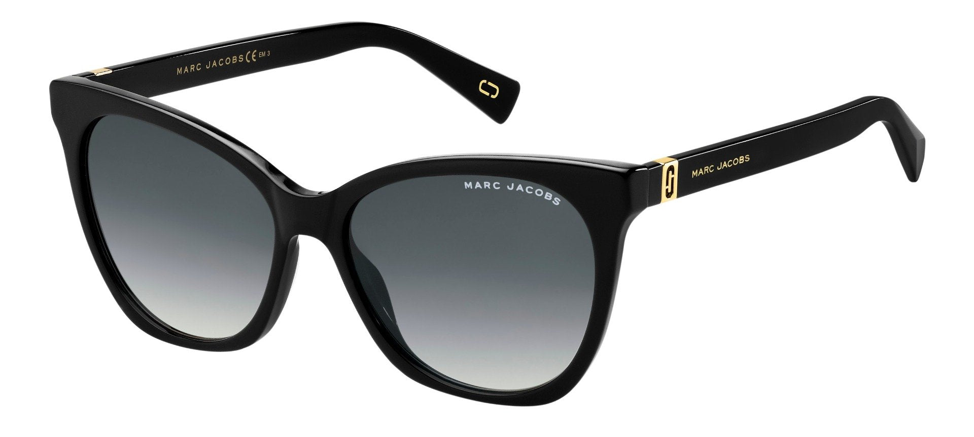 Marc jacobs black sunglasses discount with dark grey gradient lenses