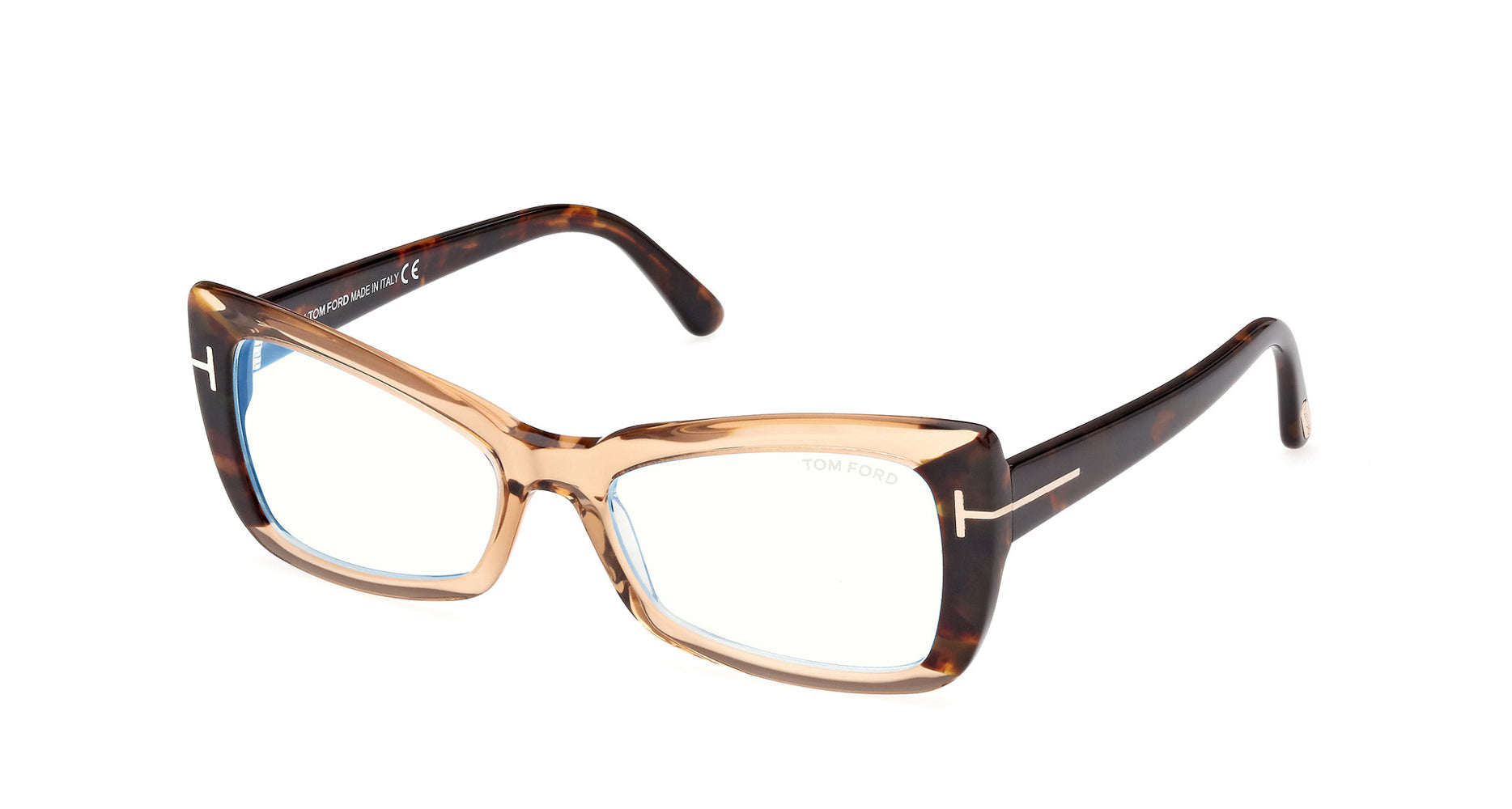 Tom Ford TF5879-B Blue Light Cat Eye Glasses | Fashion Eyewear US