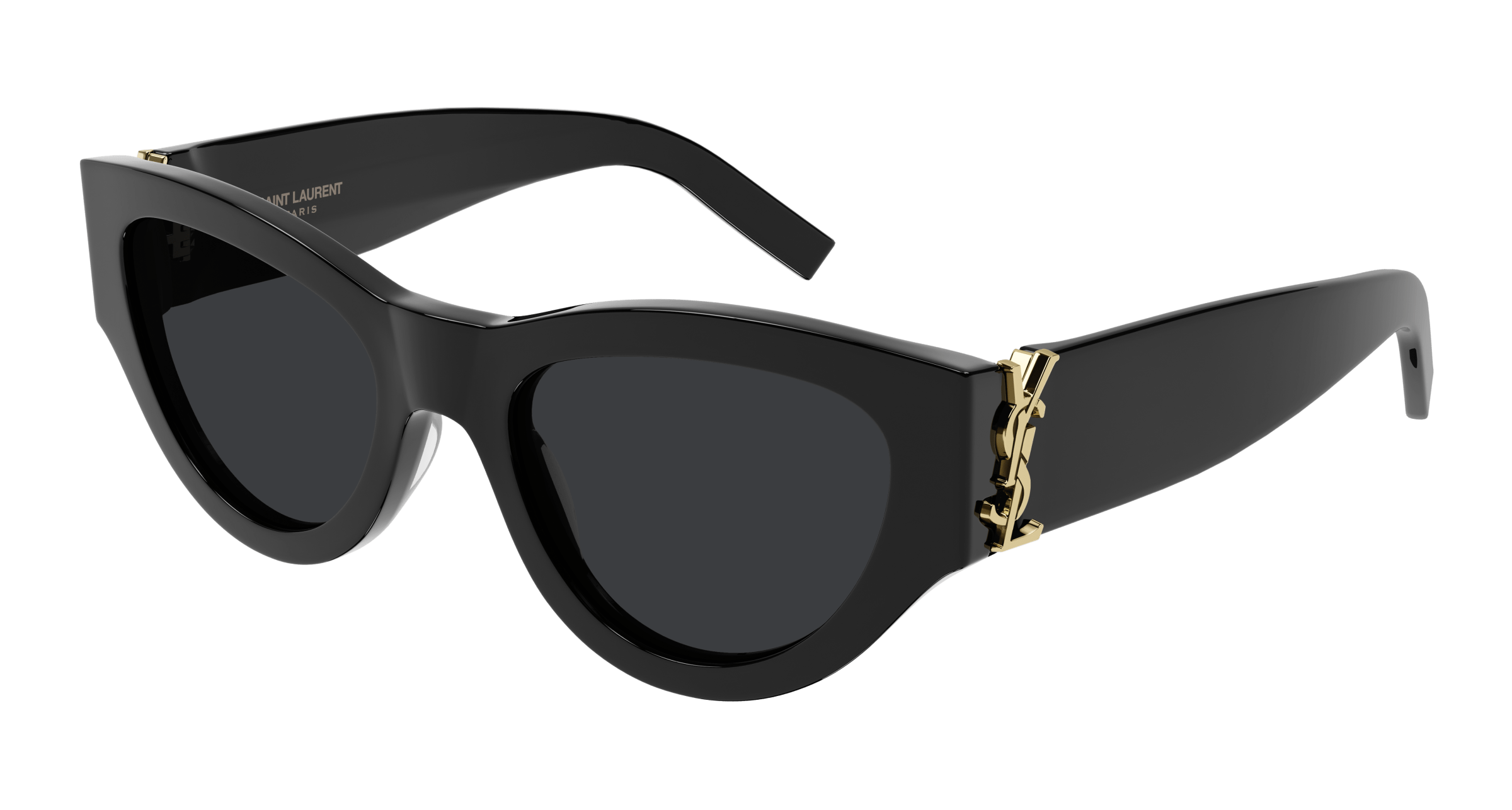 Transparent Frame Sunglasses in Brown - Saint Laurent