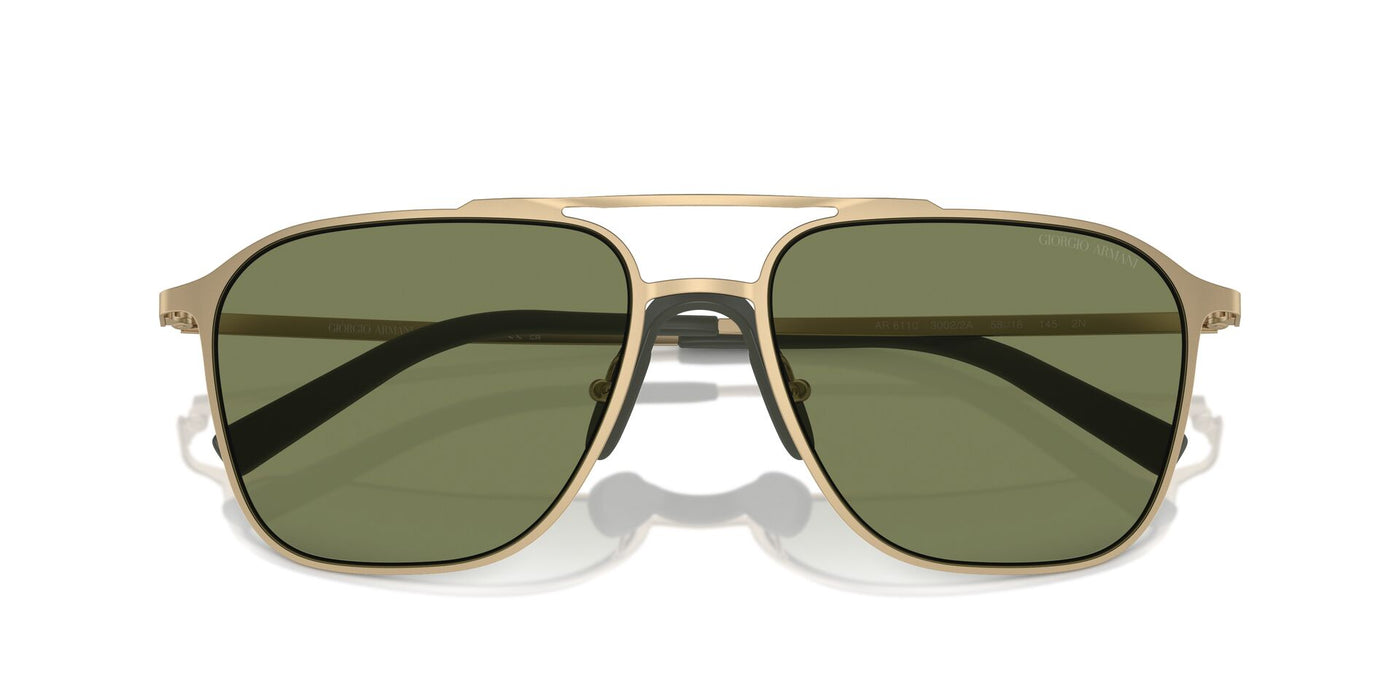 Giorgio Armani AR6110 Matte Pale Gold/Green #colour_matte-pale-gold-green