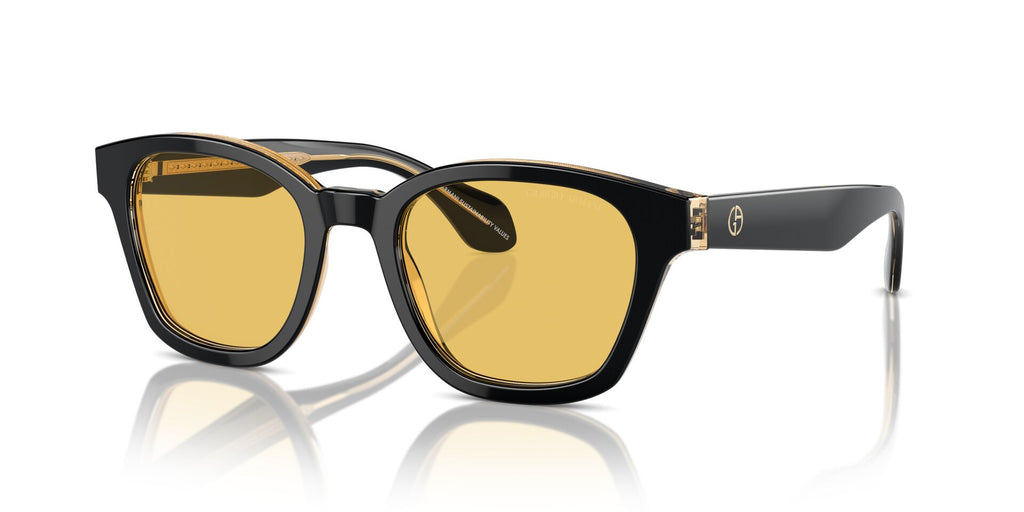 Giorgio Armani AR8207 Top Black/Transparent Orange/Yellow #colour_top-black-transparent-orange-yellow