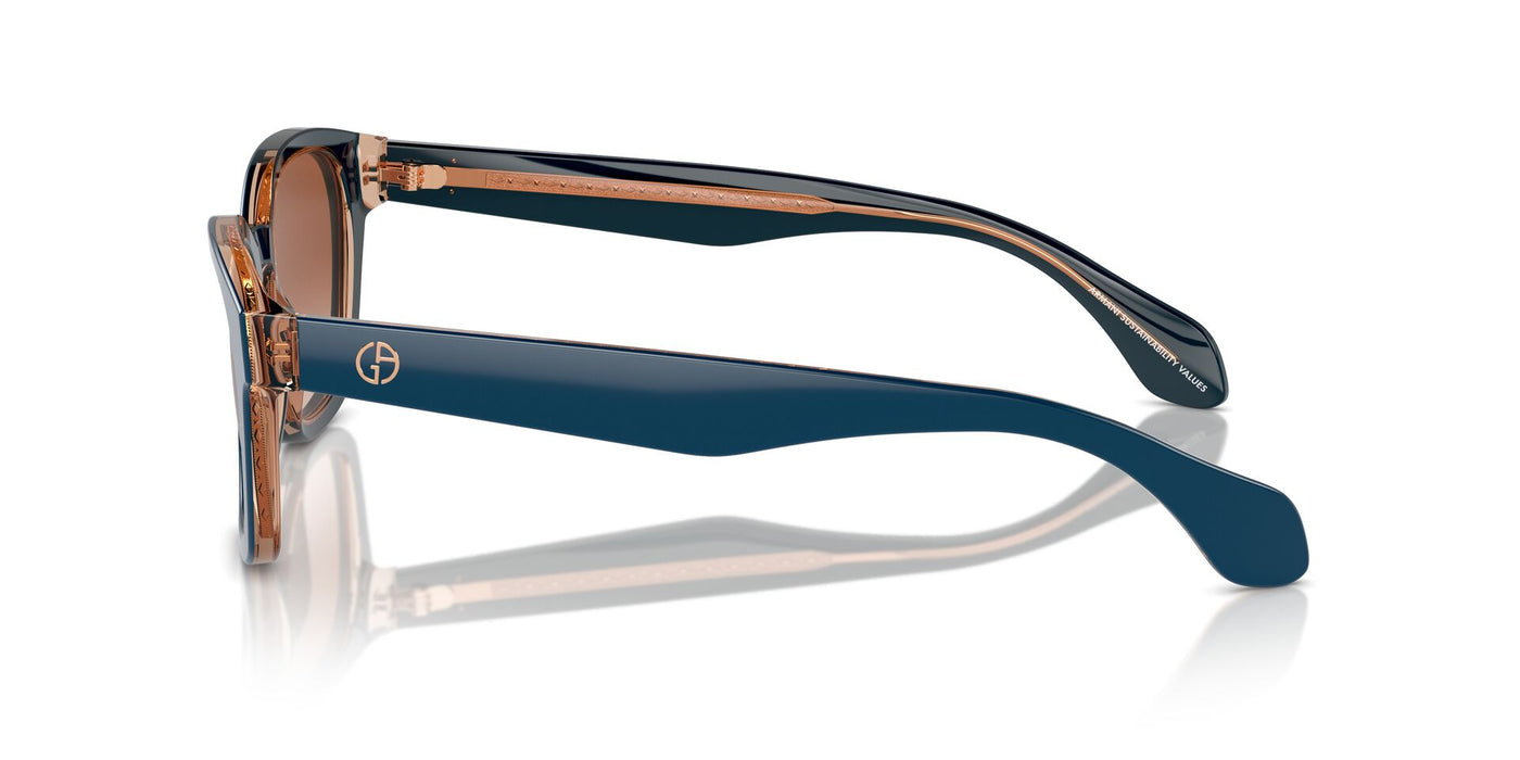 Giorgio Armani AR8207 Top Blue/Transparent Brown/Brown Gradient #colour_top-blue-transparent-brown-brown-gradient