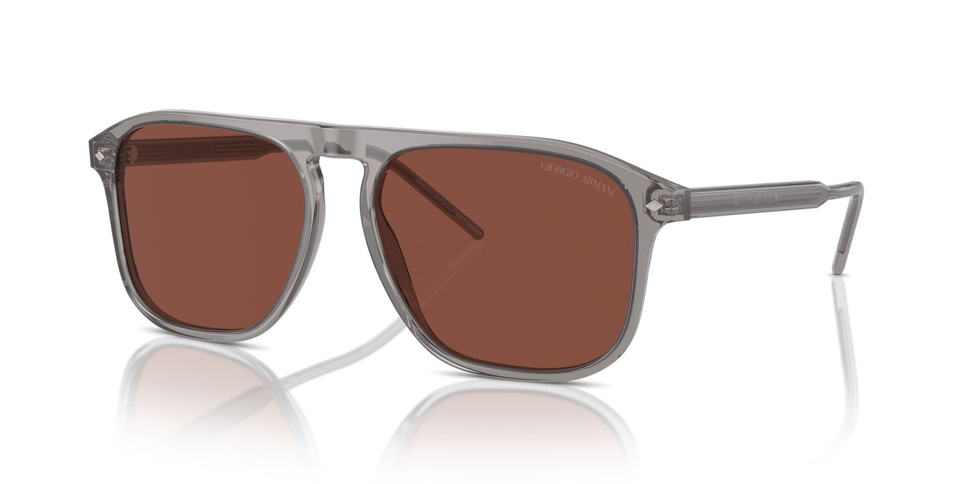 Giorgio Armani AR8212 Transparent Grey/Red #colour_transparent-grey-red