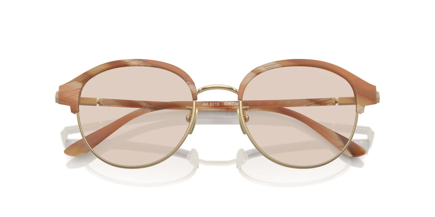 Giorgio Armani AR8215 Matte Honey Horn/Brown Photochromic #colour_matte-honey-horn-brown-photochromic