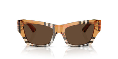 Burberry BE4441U Check Sand/Dark Brown #colour_check-sand-dark-brown