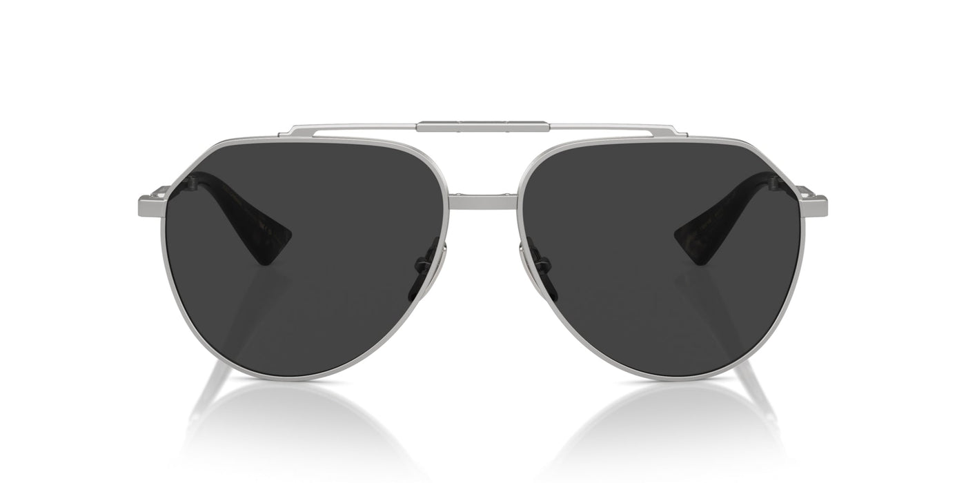 Dolce&Gabbana DG2302 Matte Silver/Black Polarised #colour_matte-silver-black-polarised