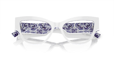 Dolce&Gabbana DG3378 White On Blue Maiolica #colour_white-on-blue-maiolica