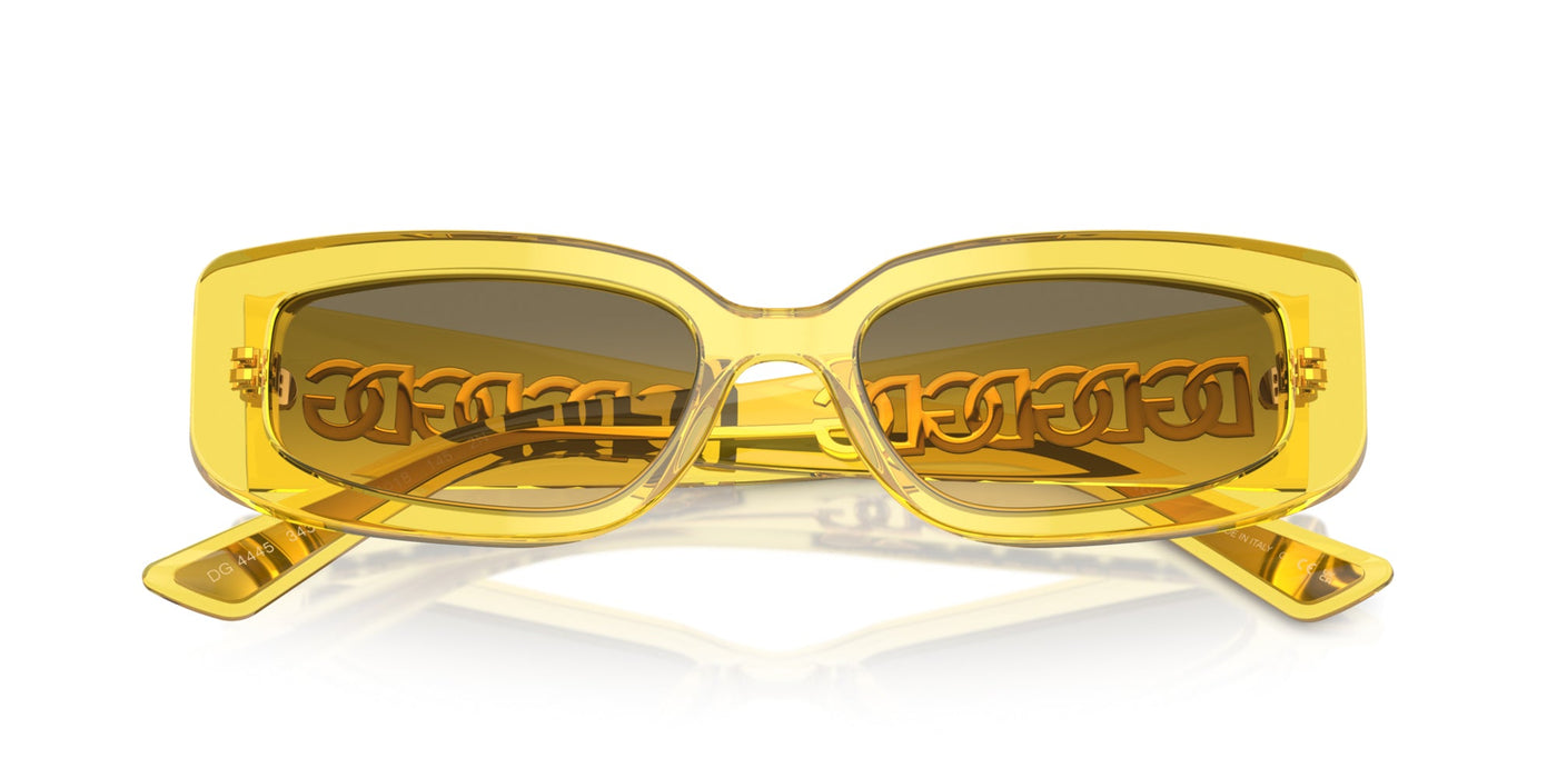 Dolce&Gabbana DG4445 Transparent Yellow/Yellow Grey Gradient #colour_transparent-yellow-yellow-grey-gradient