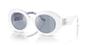 Dolce&Gabbana DG4448 White On Blue Maiolica/Light Blue Silver Mirror #colour_white-on-blue-maiolica-light-blue-silver-mirror