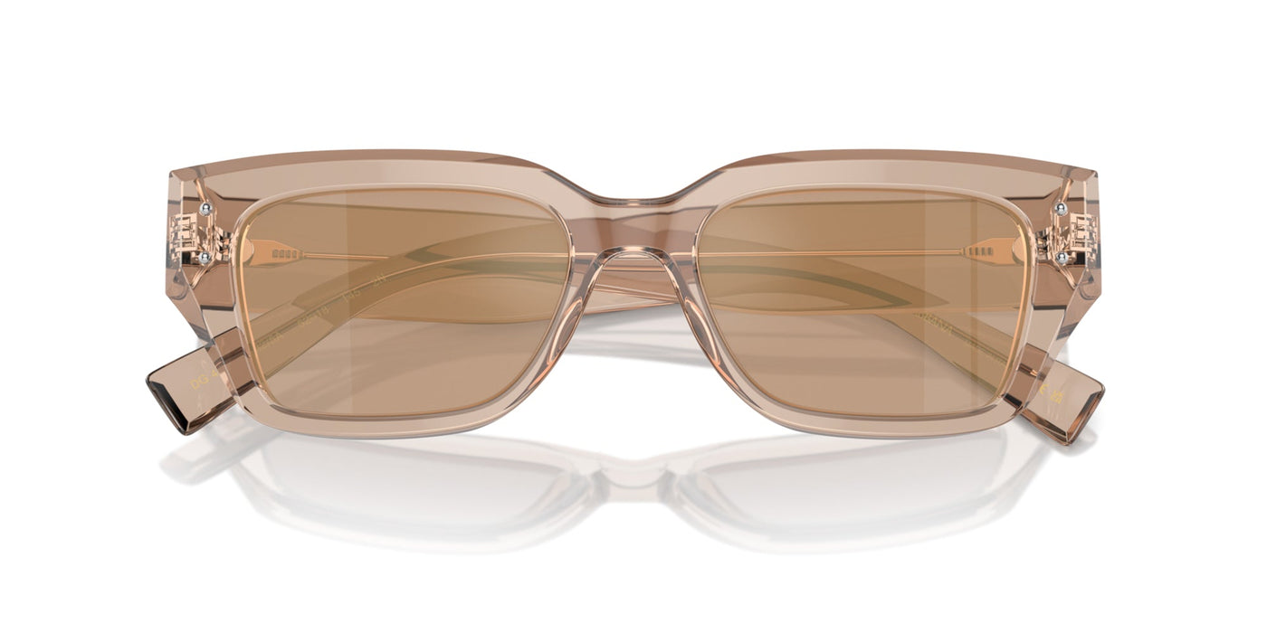 Dolce&Gabbana DG4462 Transparent Camel/Light Brown Flash Gold Mirror #colour_transparent-camel-light-brown-flash-gold-mirror