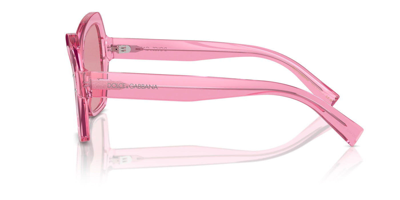 Dolce&Gabbana DG4463 Transparent Pink/Pink Internal Silver Mirror #colour_transparent-pink-pink-internal-silver-mirror