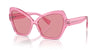 Dolce&Gabbana DG4463 Transparent Pink/Pink Internal Silver Mirror #colour_transparent-pink-pink-internal-silver-mirror