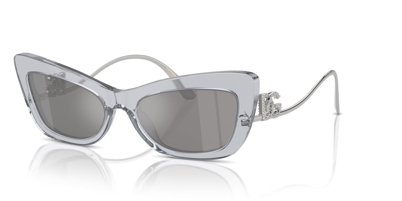 Dolce&Gabbana DG4467B Transparent Grey/Light Grey Silver Mirror #colour_transparent-grey-light-grey-silver-mirror