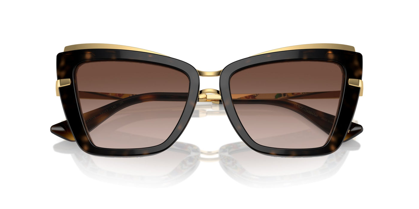 Dolce&Gabbana DG4472 Havana On White Barrow/Brown Gradient #colour_havana-on-white-barrow-brown-gradient