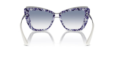 Dolce&Gabbana DG4472 White On Blue Maiolica/Clear Light Blue Gradient #colour_white-on-blue-maiolica-clear-light-blue-gradient