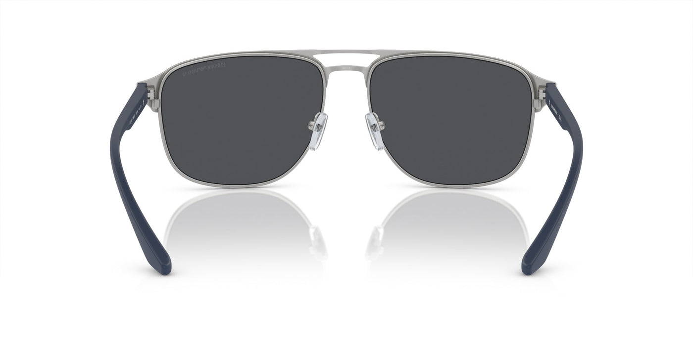 Emporio Armani EA2144 Matte Silver/Bluette/Dark Grey #colour_matte-silver-bluette-dark-grey