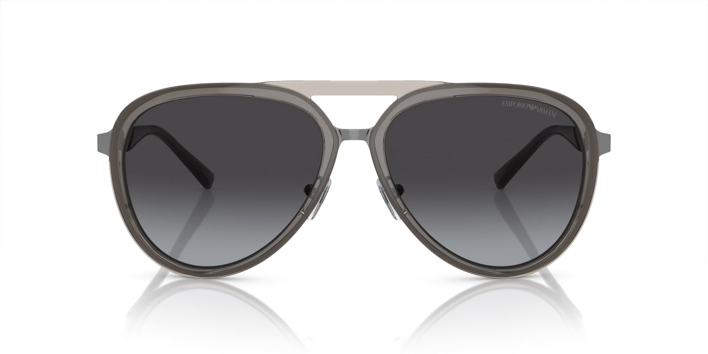 Emporio Armani EA2145 Shiny Transparent Smoke/Grey Gradient #colour_shiny-transparent-smoke-grey-gradient