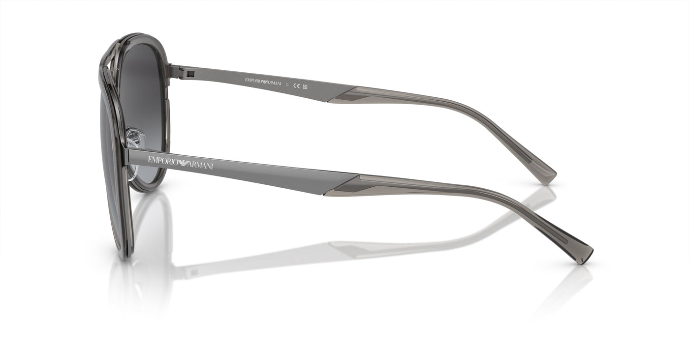 Emporio Armani EA2145 Shiny Transparent Smoke/Grey Gradient #colour_shiny-transparent-smoke-grey-gradient