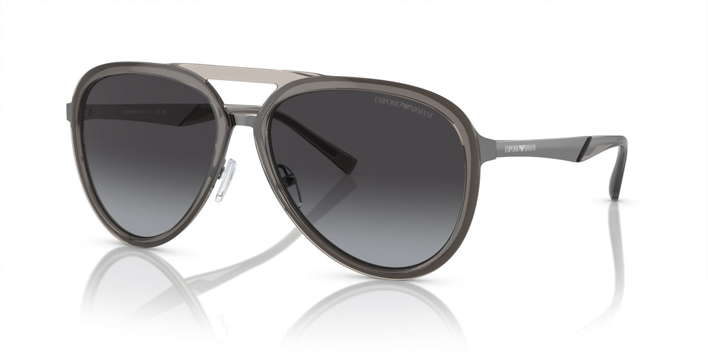 Emporio Armani EA2145 Shiny Transparent Smoke/Grey Gradient #colour_shiny-transparent-smoke-grey-gradient