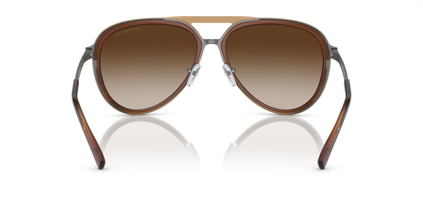 Emporio Armani EA2145 Shiny Transparent Brown/Brown Gradient #colour_shiny-transparent-brown-brown-gradient