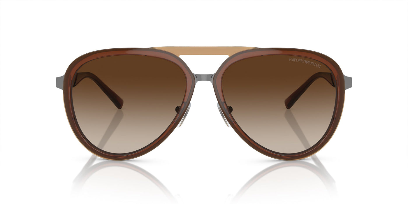 Emporio Armani EA2145 Shiny Transparent Brown/Brown Gradient #colour_shiny-transparent-brown-brown-gradient