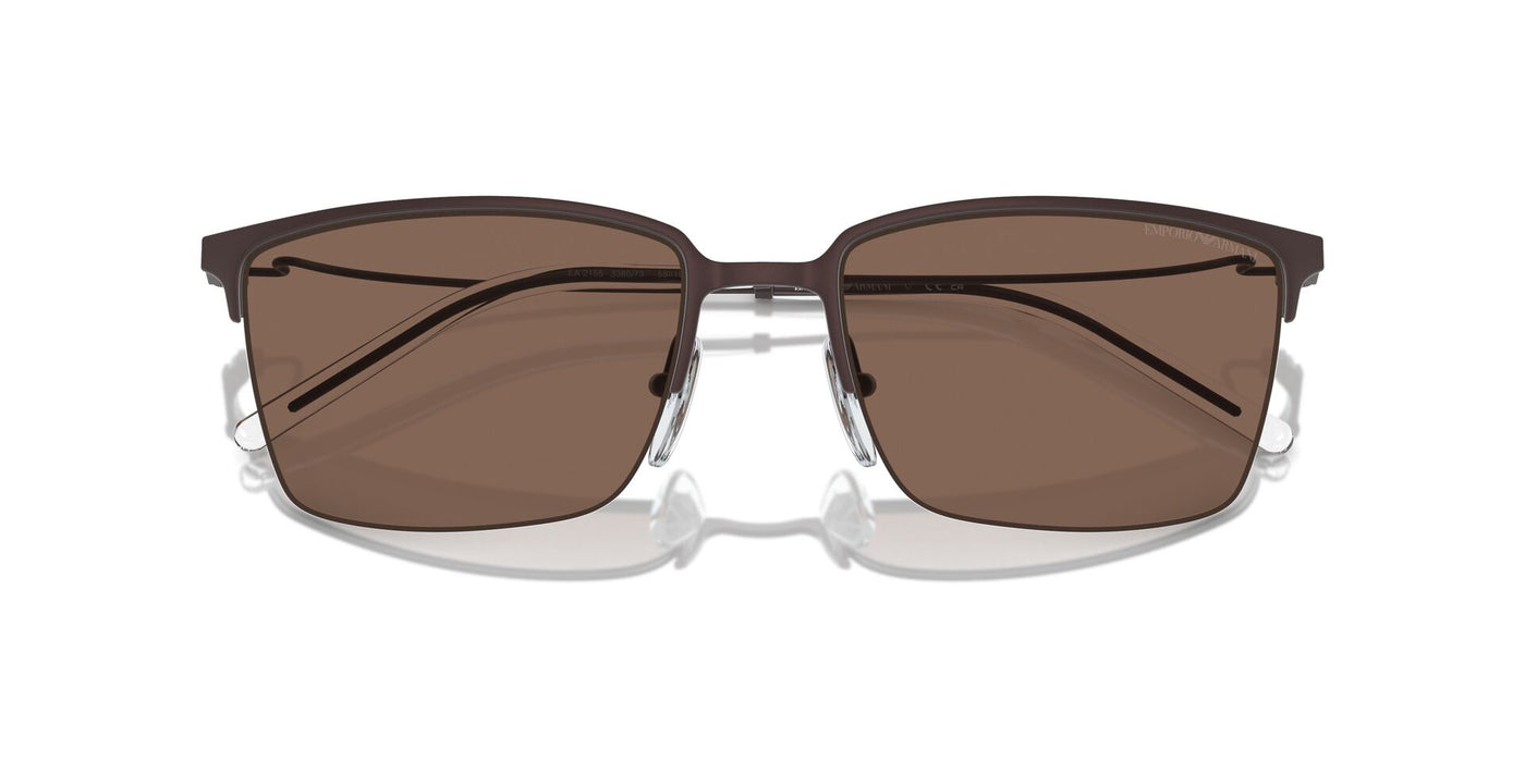 Emporio Armani EA2155 Matte Brown/Dark Brown #colour_matte-brown-dark-brown