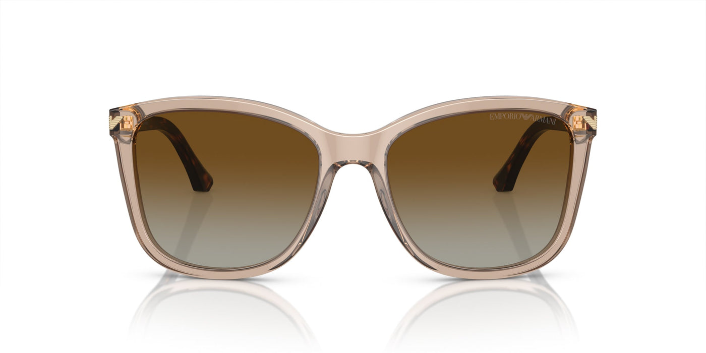 Emporio Armani EA4060 Transparent Tundra/Brown Gradient Polarised #colour_transparent-tundra-brown-gradient-polarised