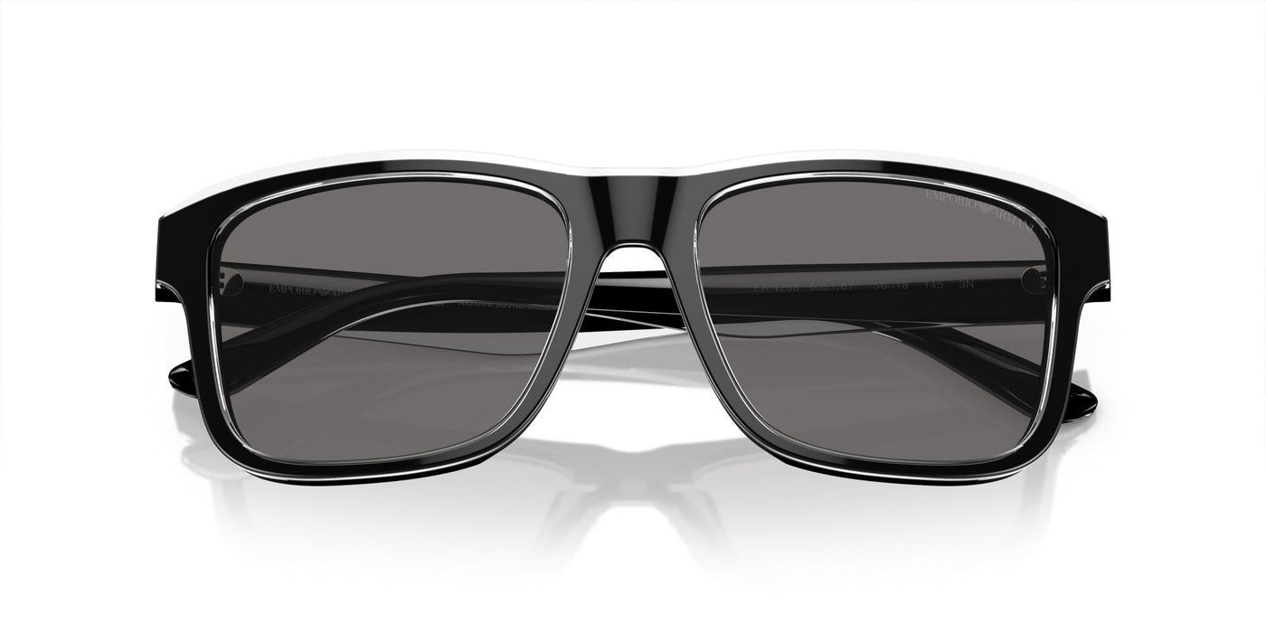 Emporio Armani EA4208 Shiny Black/Top Crystal/Dark Grey Polarised #colour_shiny-black-top-crystal-dark-grey-polarised