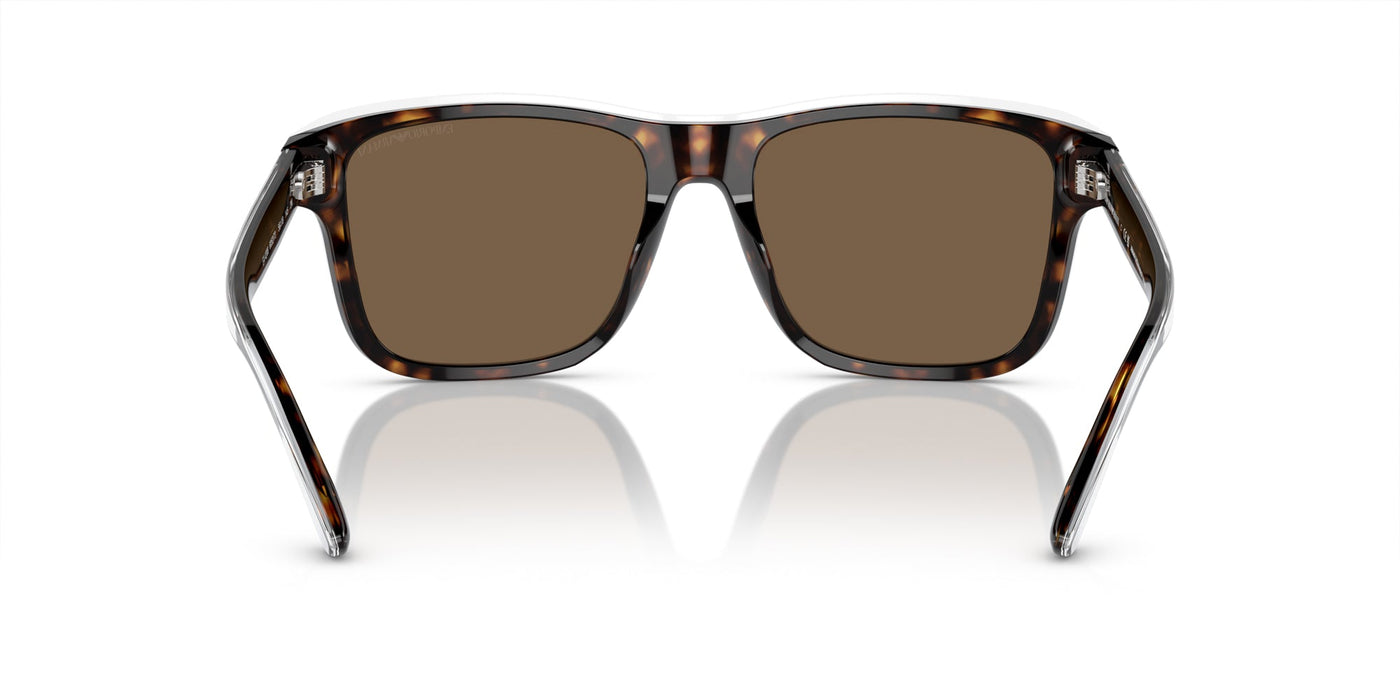 Emporio Armani EA4208 Shiny Havana/Top Crystal/Dark Brown #colour_shiny-havana-top-crystal-dark-brown