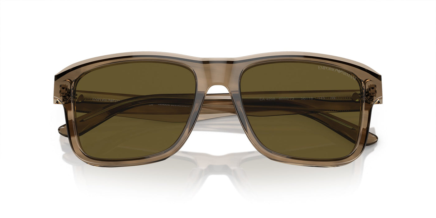 Emporio Armani EA4208 Shiny Green/Top Brown/Dark Brown #colour_shiny-green-top-brown-dark-brown