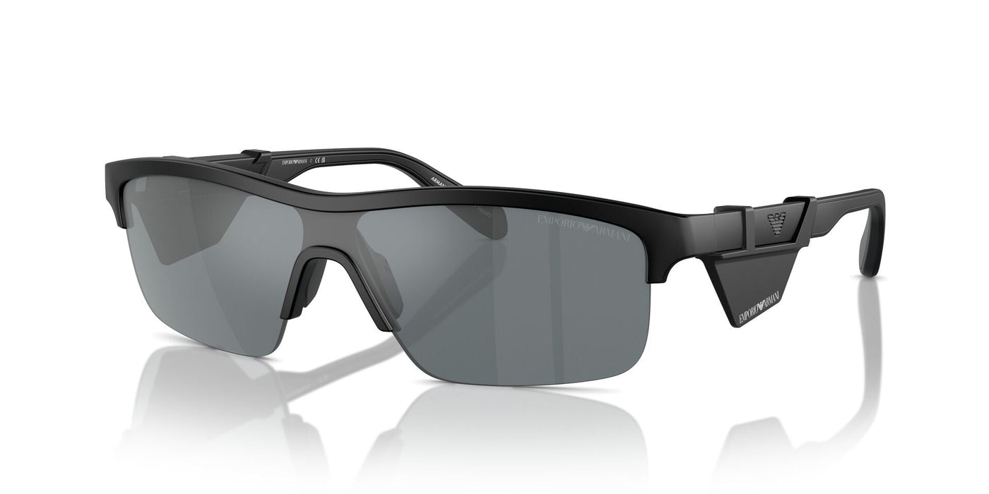 Emporio Armani EA4218 Matte Black/Grey Black Mirror #colour_matte-black-grey-black-mirror