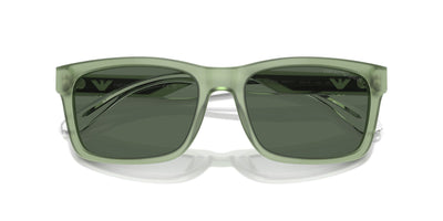 Emporio Armani EA4224 Shiny Opaline Green/Dark Green #colour_shiny-opaline-green-dark-green