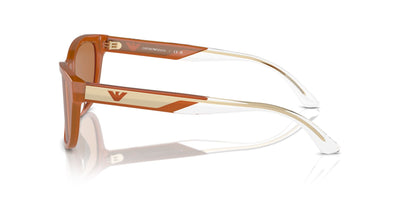 Emporio Armani EA4227U Opaline Orange/Brown #colour_opaline-orange-brown