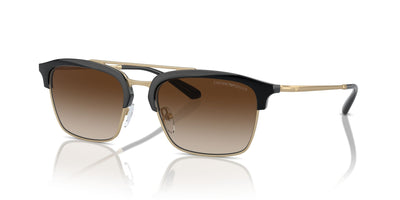 Emporio Armani EA4228 Shiny Black/Matte Pale Gold/Brown Gradient #colour_shiny-black-matte-pale-gold-brown-gradient