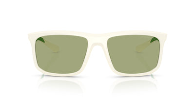 Emporio Armani EA4234U Matte White/Green #colour_matte-white-green