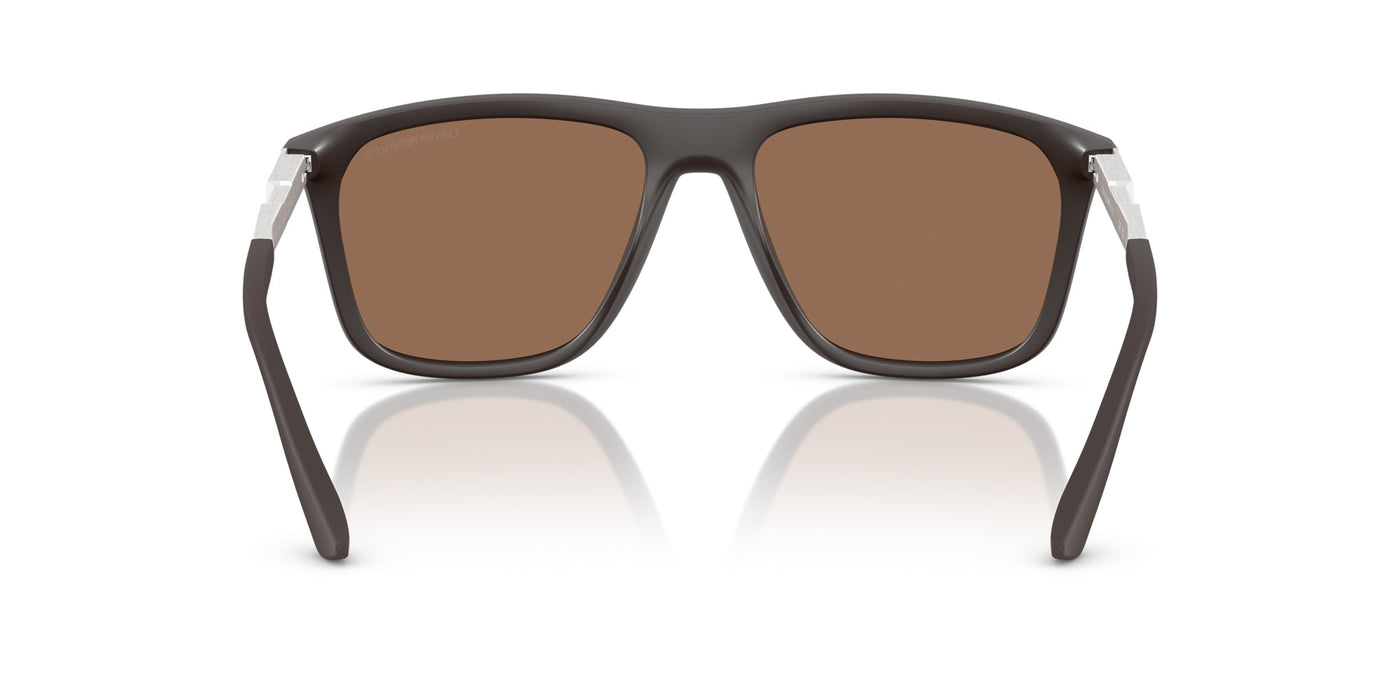 Emporio Armani EA4237 Matte Dark Brown/Dark Brown Gold Mirror #colour_matte-dark-brown-dark-brown-gold-mirror