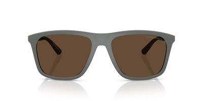 Emporio Armani EA4237 Matte Grey/Dark Brown #colour_matte-grey-dark-brown