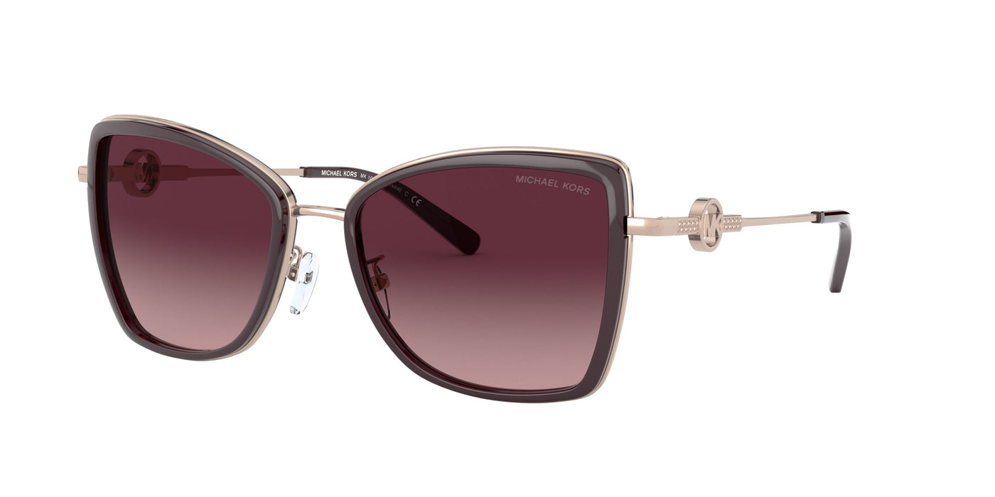 Michael Kors Corsica MK1067B Rose Gold/Cordovan/Burgundy Gradient #colour_rose-gold-cordovan-burgundy-gradient