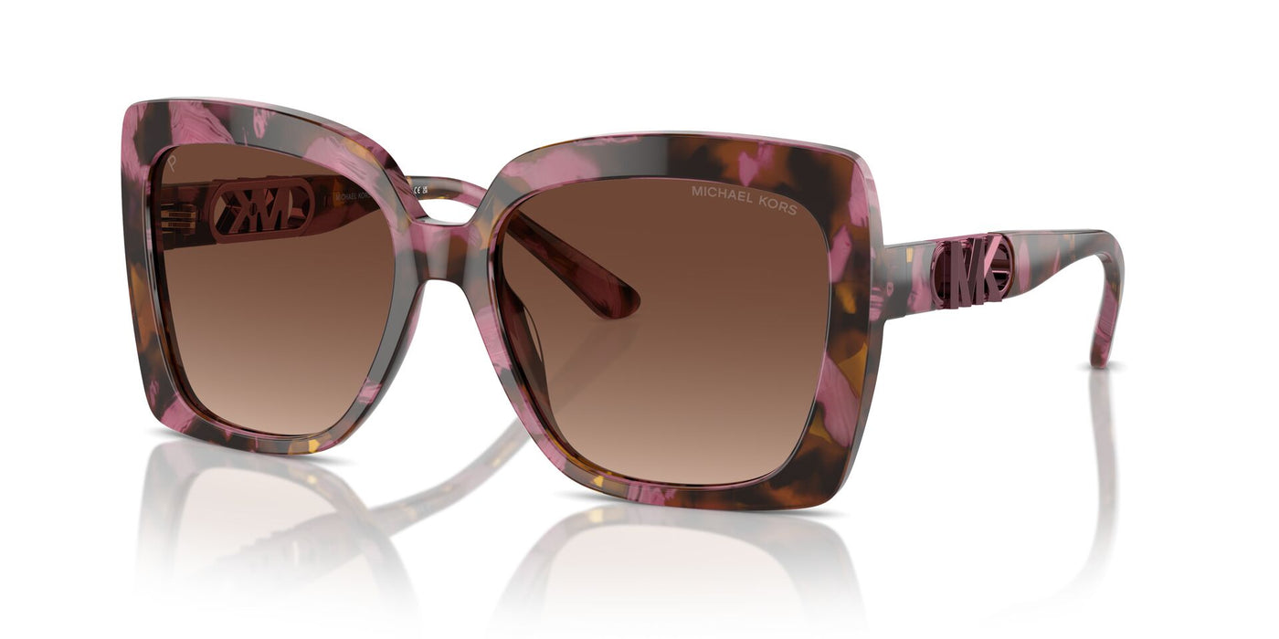 Michael Kors Nice MK2213 Plum Graphic Tortoise/Brown Gradient Polarised #colour_plum-graphic-tortoise-brown-gradient-polarised