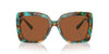 Michael Kors Nice MK2213 Teal Graphic Tortoise/Amber Solid #colour_teal-graphic-tortoise-amber-solid