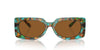 Michael Kors Bordeaux MK2215 Teal Graphic Tortoise/Amber Solid #colour_teal-graphic-tortoise-amber-solid