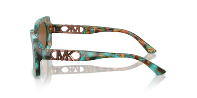 Michael Kors Bordeaux MK2215 Teal Graphic Tortoise/Amber Solid #colour_teal-graphic-tortoise-amber-solid