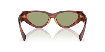 Miu Miu SMU03Z Striped Garnet/Green-Silver Mirror #colour_striped-garnet-green-silver-mirror